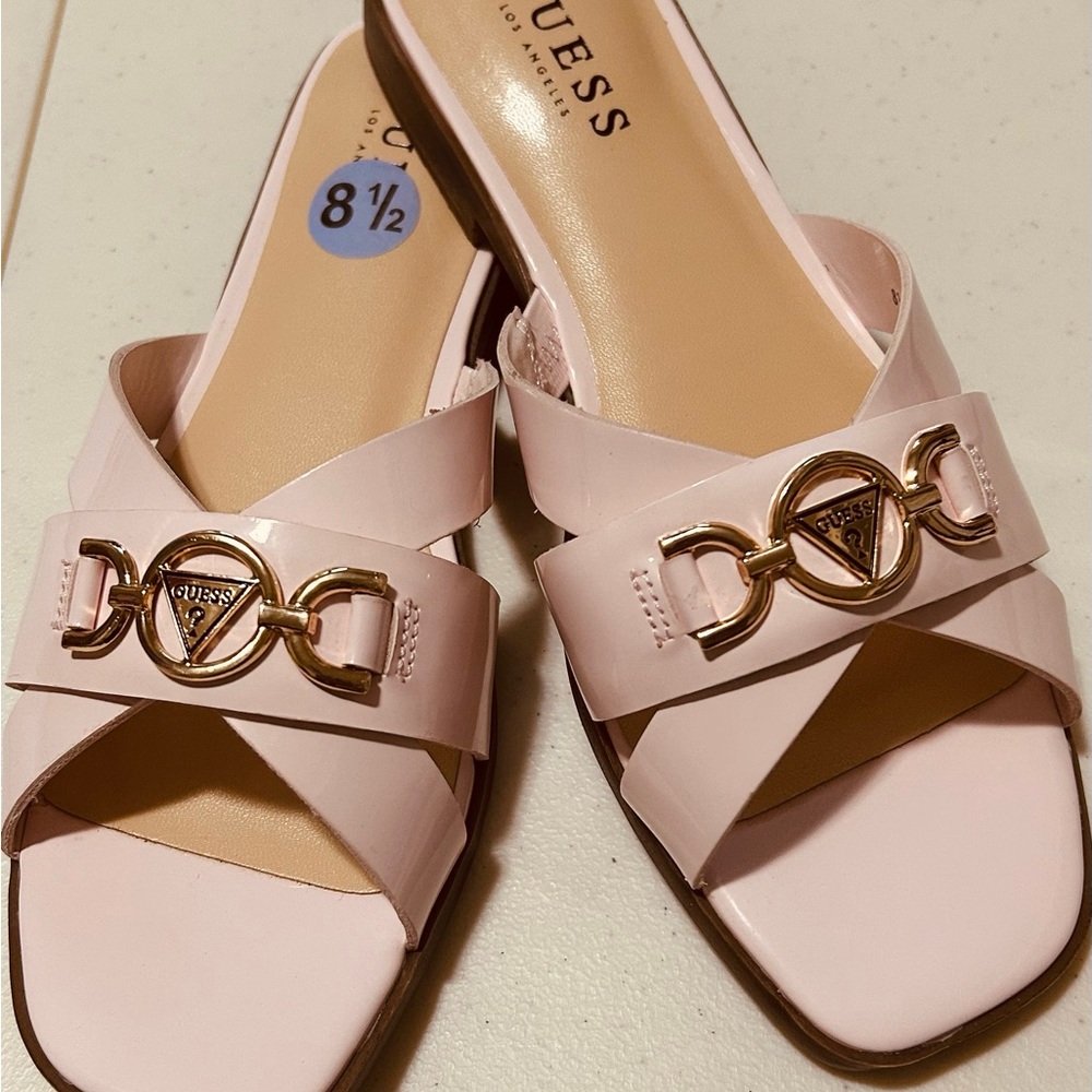 Guess Pink Elegant Slip-On Sandals